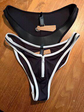 Bundle of 2 SKIMS Tanga Bikini Bottoms NWT L